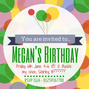 Megan's Birthday